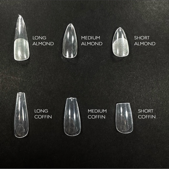 Chrome lined ombre handmade customizable press on nails! - Picture 4 of 5